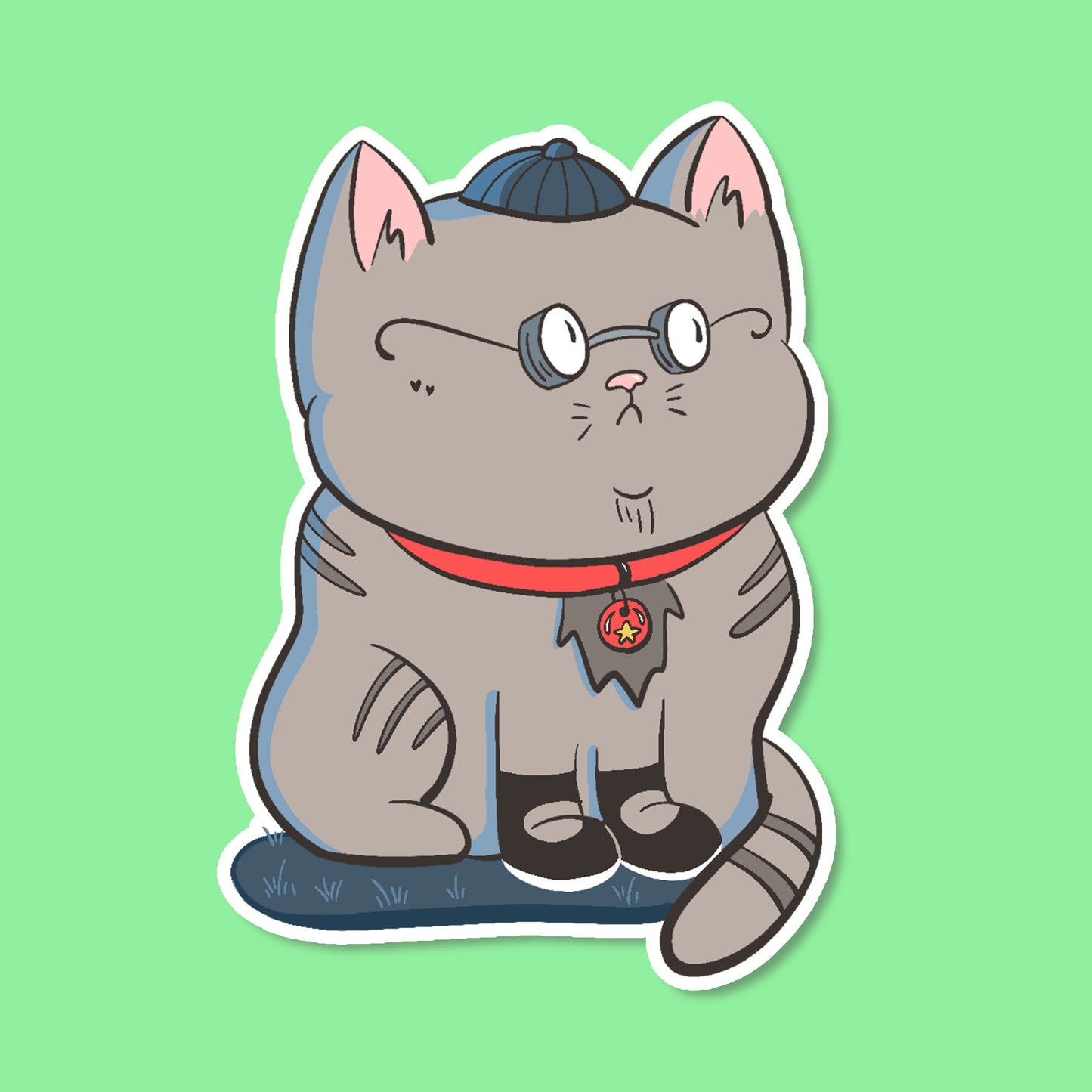 Harrison Cat Sticker