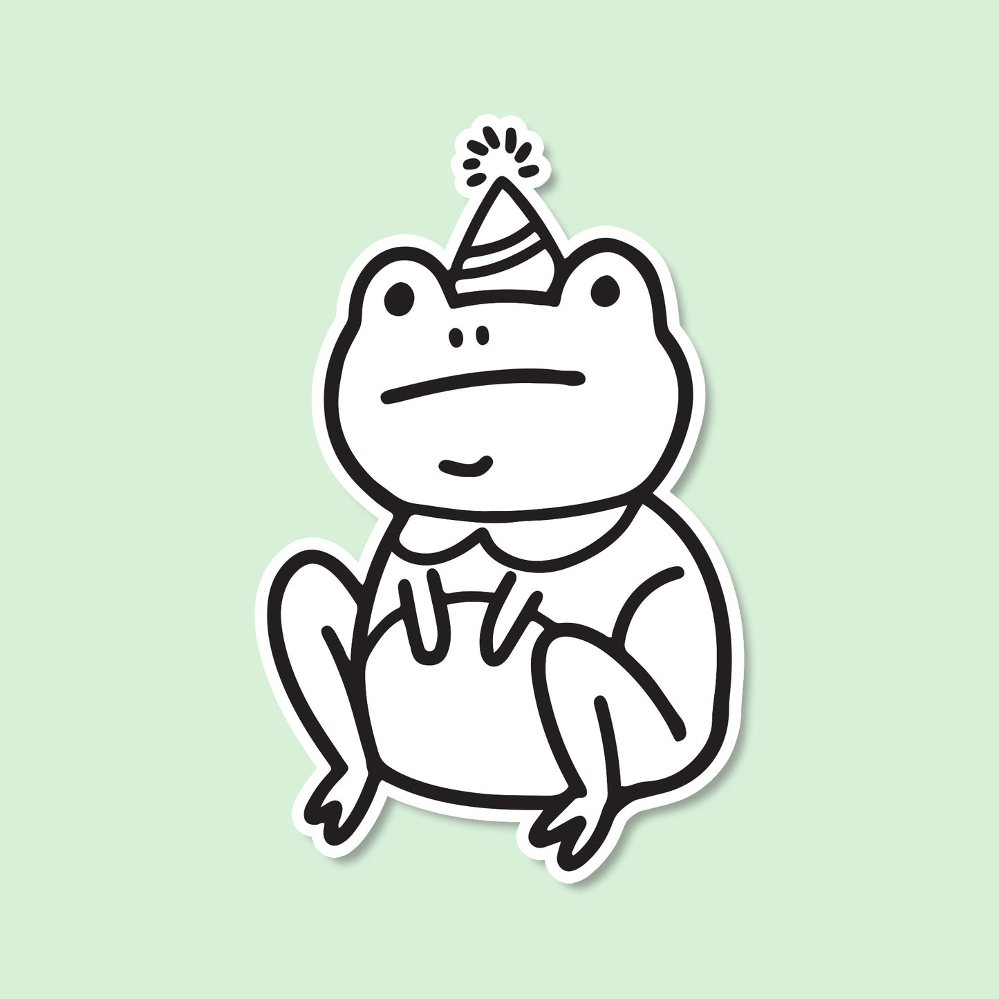 Line Frog Sticker