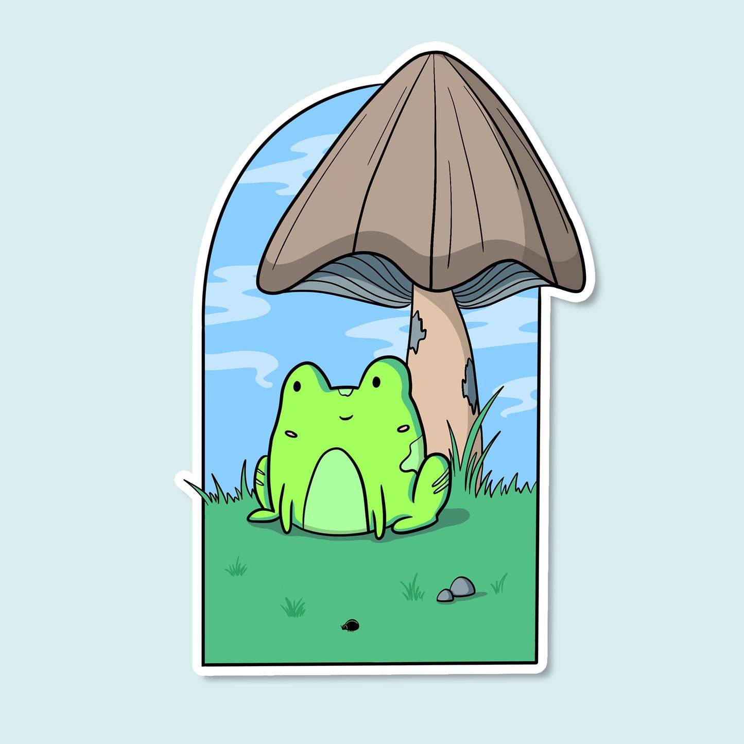 Froggy Day Sticker