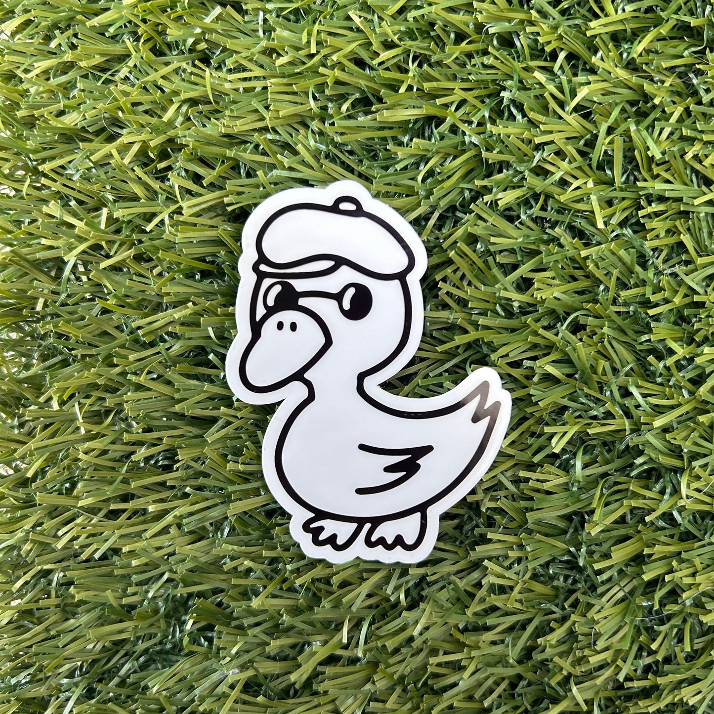 Line Duck Sticker