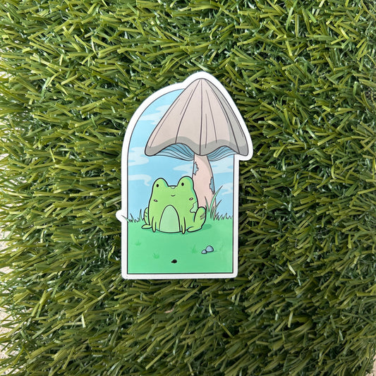 Froggy Day Sticker